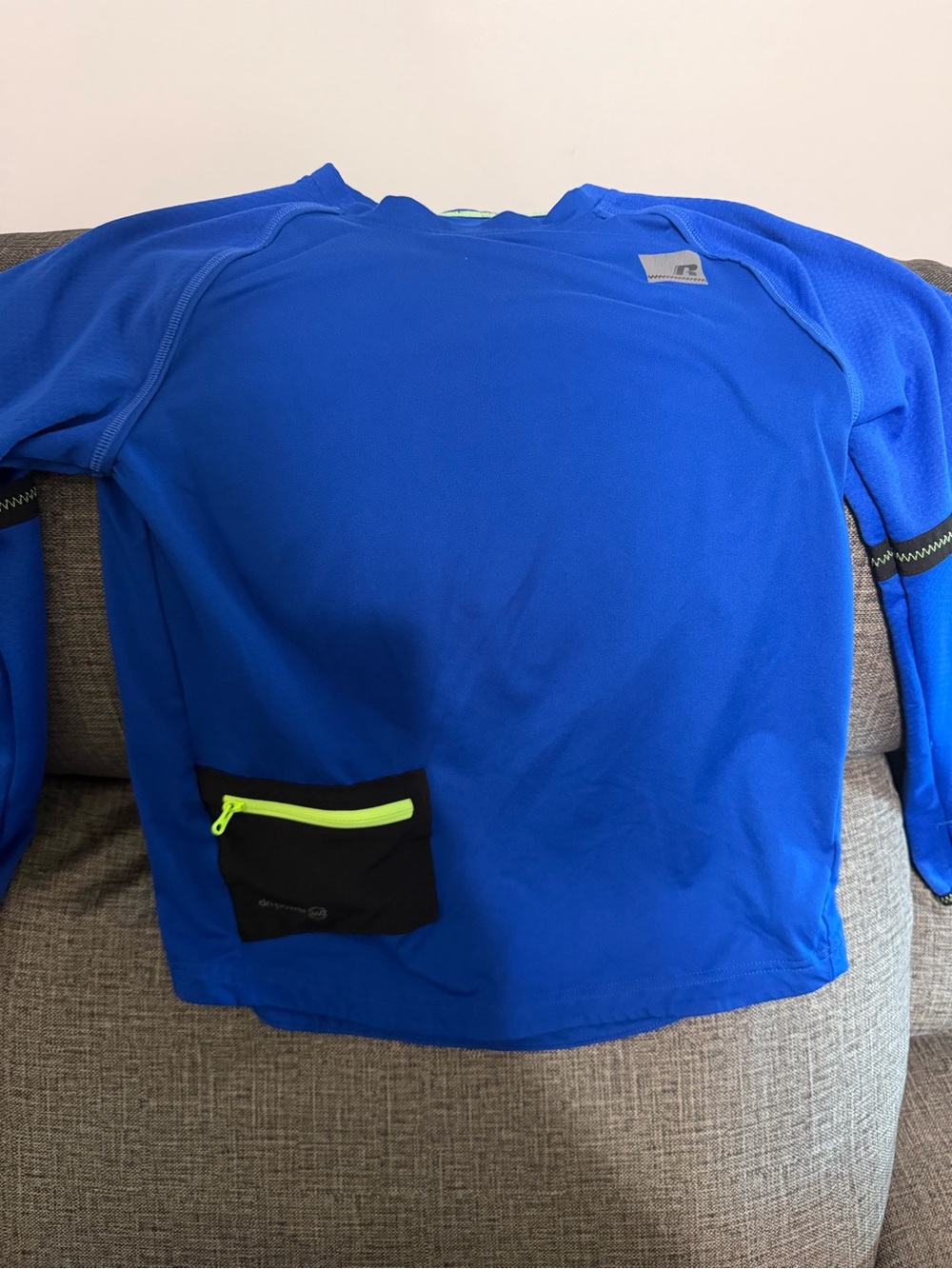 Russell Athletic Royal Blue Top with Lime Trim